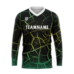 Kundenspezifisches Gelb Grün Basketball Fußball Schießen langes T-Shirt für Erwachsene und Kinder