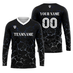 Kundenspezifisches Schwarz Weiß Basketball Fußball Schießen langes T-Shirt für Erwachsene und Kinder