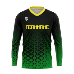 Kundenspezifisches Grün Gelb Basketball Fußball Schießen langes T-Shirt für Erwachsene und Kinder