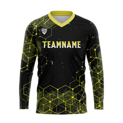 Kundenspezifisches Gelb Basketball Fußball Schießen langes T-Shirt für Erwachsene und Kinder