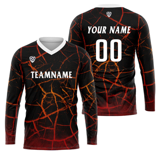 Kundenspezifisches Rot Basketball Fußball Schießen langes T-Shirt für Erwachsene und Kinder