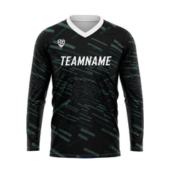 Kundenspezifisches Grün Weiß Basketball Fußball Schießen langes T-Shirt für Erwachsene und Kinder