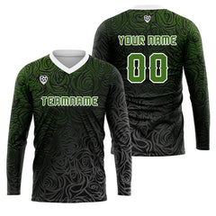 Kundenspezifisches Olivengrün Basketball Fußball Schießen langes T-Shirt für Erwachsene und Kinder