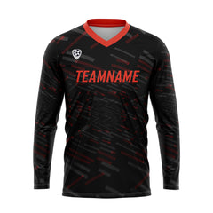 Kundenspezifisches Rot Weiß Basketball Fußball Schießen langes T-Shirt für Erwachsene und Kinder