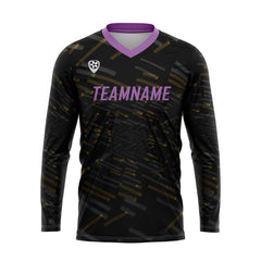 Kundenspezifisches Gelb Lila Basketball Fußball Schießen langes T-Shirt für Erwachsene und Kinder