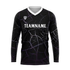 Kundenspezifisches Lila Basketball Fußball Schießen langes T-Shirt für Erwachsene und Kinder