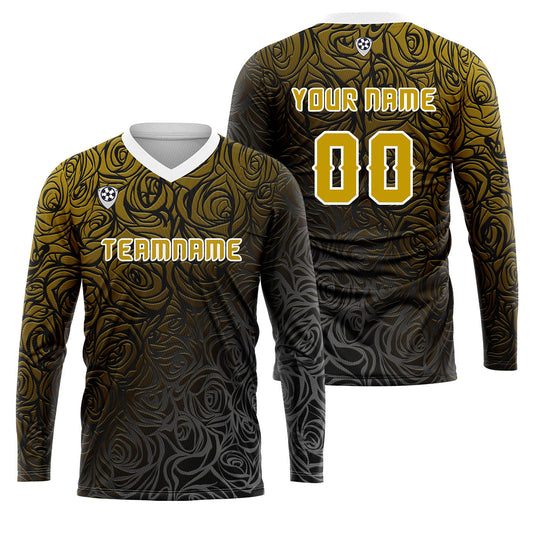 Kundenspezifisches Gelb Basketball Fußball Schießen langes T-Shirt für Erwachsene und Kinder