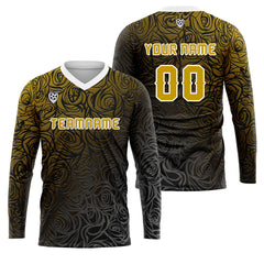 Kundenspezifisches Gelb Basketball Fußball Schießen langes T-Shirt für Erwachsene und Kinder