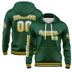 Benutzerdefiniert Grün Hoodie Personalisiert Männer Pullover Hoodie Gedruckt Team Name Number Logo für Frauen