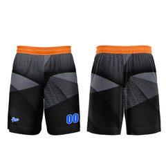 Benutzerdefinierter Schwarz Orange Basketball Jersey Uniform Anzug gedruckt Ihr Logo Name Nummer