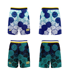 Benutzerdefinierte Blau Grün Reversible Basketball Jersey Personalisierte Print Name Nummer Logo