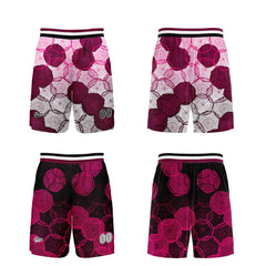 Benutzerdefinierte Rosa Rot Reversible Basketball Jersey Personalisierte Print Name Nummer Logo