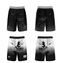 Benutzerdefinierte Schwarz Reversible Basketball Jersey Personalisierte Print Name Nummer Logo