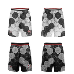 Benutzerdefinierte Schwarz Grau Reversible Basketball Jersey Personalisierte Print Name Nummer Logo