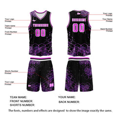 Benutzerdefinierter Rose Basketball Jersey Uniform Anzug gedruckt Ihr Logo Name Nummer