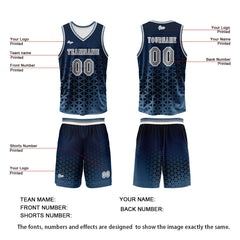 Benutzerdefinierter Blau Grau Basketball Jersey Uniform Anzug gedruckt Ihr Logo Name Nummer
