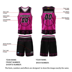 Benutzerdefinierter Weiß Rose Basketball Jersey Uniform Anzug gedruckt Ihr Logo Name Nummer