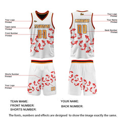 Benutzerdefinierte Schwarz Weiß Reversible Basketball Jersey Personalisierte Print Name Nummer Logo