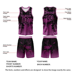 Benutzerdefinierte Rose Reversible Basketball Jersey Personalisierte Print Name Nummer Logo