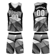 Benutzerdefinierter Schwarz Basketball Jersey Uniform Anzug gedruckt Ihr Logo Name Nummer