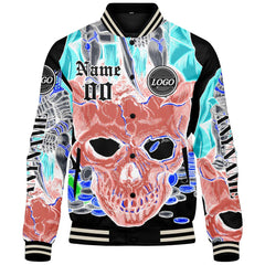 Maßgeschneiderte Rosa Letterman Varsity Jacket Individuelle Stickerei Druck nach Ihrem Wunsch