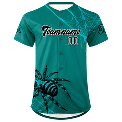 Benutzerdefiniert Grün Schwarz Personalisierter Baseball Jersey mit Farbverlauf Team Uniform mit Namen und Nummer