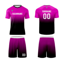 Benutzerdefinierte Rose Rot Schwarz Trikots für Männer Frauen Personalisierte Fußball Uniformen für Erwachsene und Kind