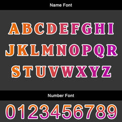 Benutzerdefinierte Lila Orange Trikots für Männer Frauen Personalisierte Fußball Uniformen für Erwachsene und Kind