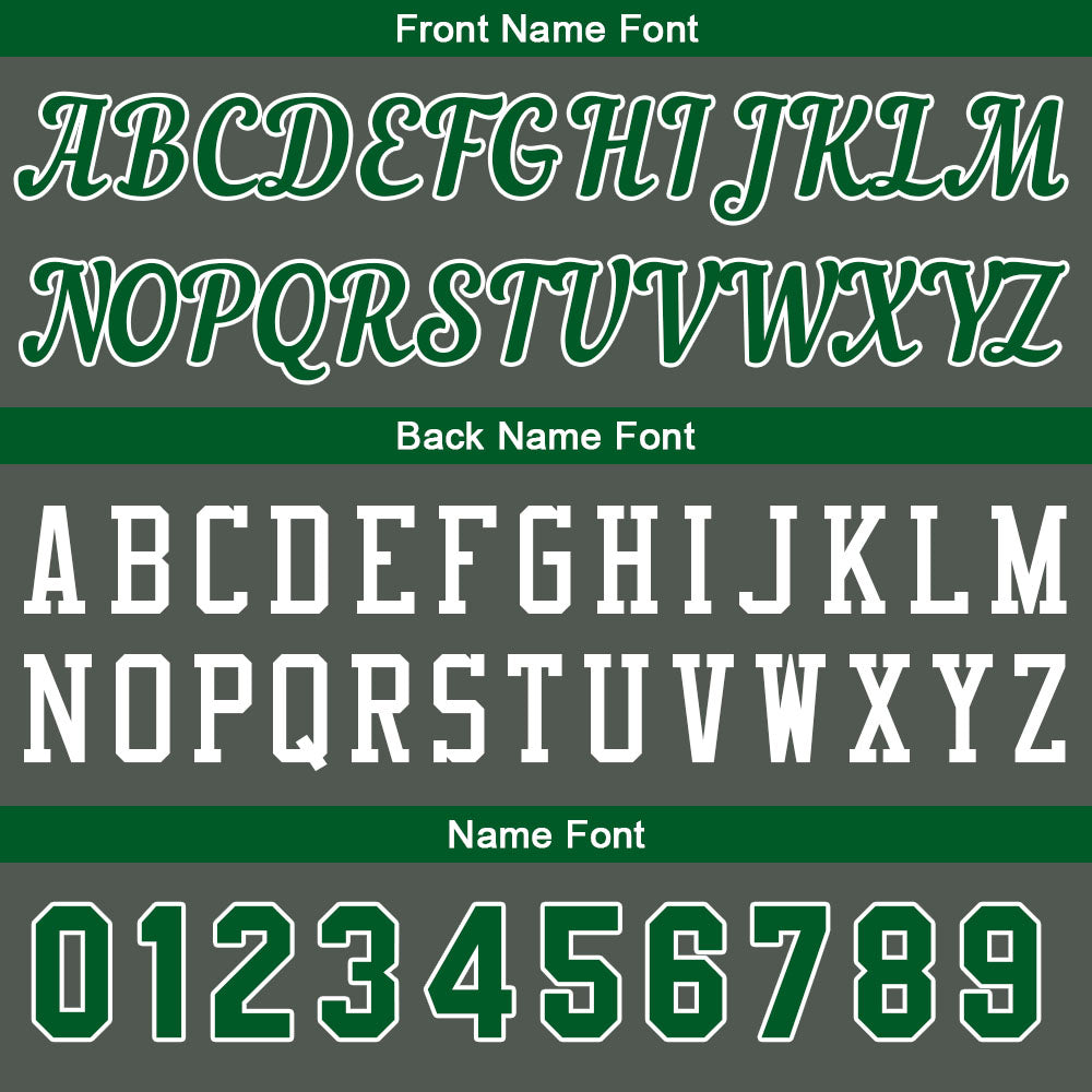 Individuelle Dunkelgrau-Grün Basketball Jersey Shorts für Männer und Frauen Gestickter und gedruckter Name, Nummer und Logo