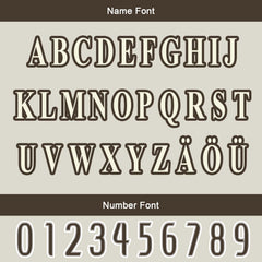 Maßgeschneiderte Braun Weiß Letterman Varsity Jacket Individuelle Stickerei Druck nach Ihrem Wunsch