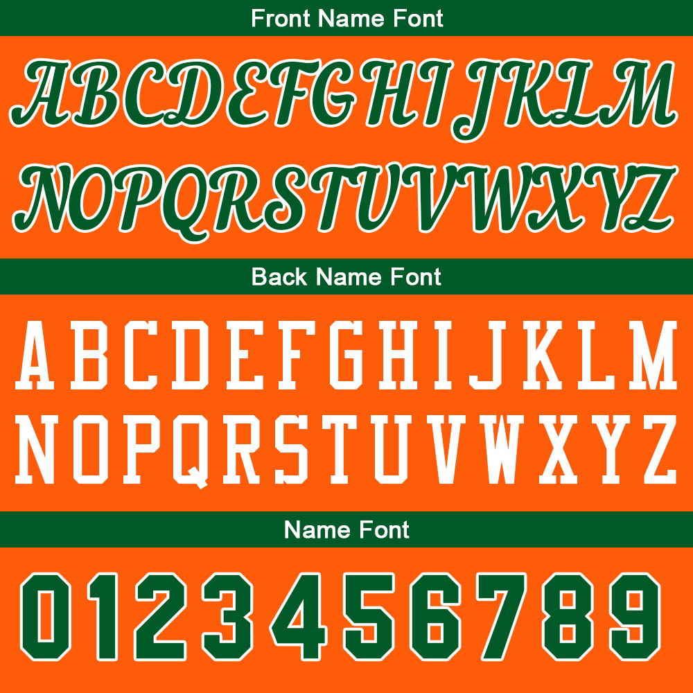 Individuelle Orange-Grün Basketball Jersey Shorts für Männer und Frauen Gestickter und gedruckter Name, Nummer und Logo