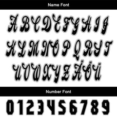 Benutzerdefiniert Weiß Schwarz Personalisierter Baseball Jersey mit Farbverlauf Team Uniform mit Namen und Nummer