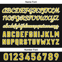 Benutzerdefiniert Schwarz Gelb Baseball Uniformen Drucken für Jungs Mädchen und Kinder Machen Ihr Team Mehr Vielfältig