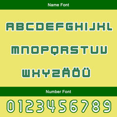 Maßgeschneiderte Weiß Gras Grün Letterman Varsity Jacket Individuelle Stickerei Druck nach Ihrem Wunsch