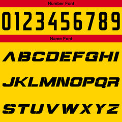 Benutzerdefinierte Gelb Rot Reversible Basketball Jersey Personalisierte Print Name Nummer Logo