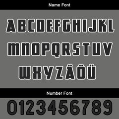 Maßgeschneiderte Grau Schwarz Letterman Varsity Jacket Individuelle Stickerei Druck nach Ihrem Wunsch