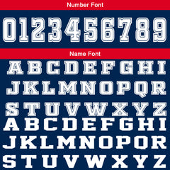 Benutzerdefinierter Marine Rot Basketball Jersey Uniform Anzug gedruckt Ihr Logo Name Nummer