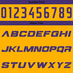 Benutzerdefinierte Gelb Lila Reversible Basketball Jersey Personalisierte Print Name Nummer Logo