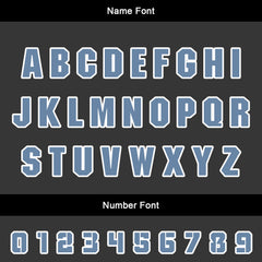 Benutzerdefinierte Grau Blau Trikots für Männer Frauen Personalisierte Fußball Uniformen für Erwachsene und Kind