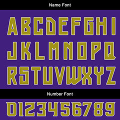 Benutzerdefinierte Gold Lila Reversible Basketball Jersey Personalisierte Print Name Nummer Logo