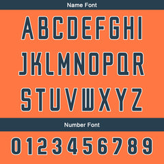 Benutzerdefinierte Lebendige Orange Marine Reversibel Fußball Trikot Personalisierte Gradient Fußball Shirts für Männer gedruckt Team Name Nummer Logo