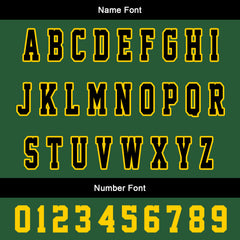 Maßgeschneiderte Schwarz Grün Letterman Varsity Jacket Individuelle Stickerei Druck nach Ihrem Wunsch