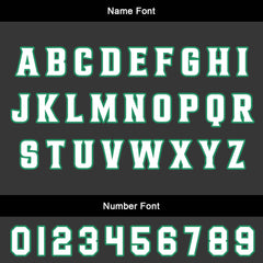 Benutzerdefinierter Schwarz Dunkelgrün Basketball Jersey Uniform Anzug gedruckt Ihr Logo Name Nummer