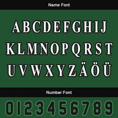 Maßgeschneiderte Grün Schwarz Letterman Varsity Jacket Individuelle Stickerei Druck nach Ihrem Wunsch