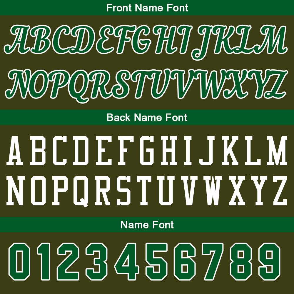 Individuelle Armeegrün-Grün Basketball Jersey Shorts für Männer und Frauen Gestickter und gedruckter Name, Nummer und Logo
