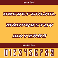 Maßgeschneiderte Rot Gelb Letterman Varsity Jacket Individuelle Stickerei Druck nach Ihrem Wunsch