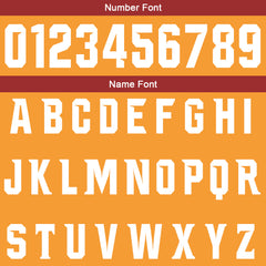 Benutzerdefinierte Orange Burgund Fußball Gradient Polo-Shirts Fügen Sie Ihr Einzigartiges hinzu Logo/Name/Nummer