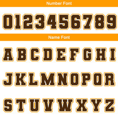 Benutzerdefiniert Weiß Gelb Braun Wasserdichte Varsity Jacken Personalisiert genäht Name Nummer Logo zu Letterman Jacken