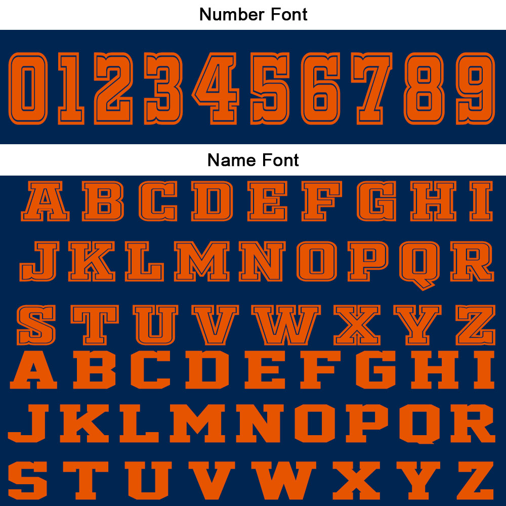 Benutzerdefinierter Marine Orange Basketball Jersey Uniform Anzug gedruckt Ihr Logo Name Nummer