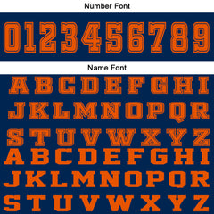 Benutzerdefinierter Marine Orange Basketball Jersey Uniform Anzug gedruckt Ihr Logo Name Nummer